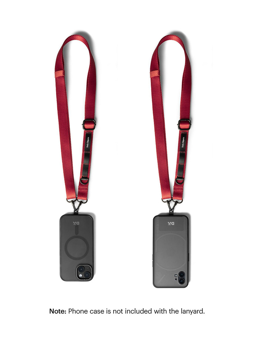 DailyObjects Red Crossbody Utility Phone Lanyard Strap